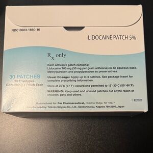 Lidocaine Patch 5% - 30 Patches